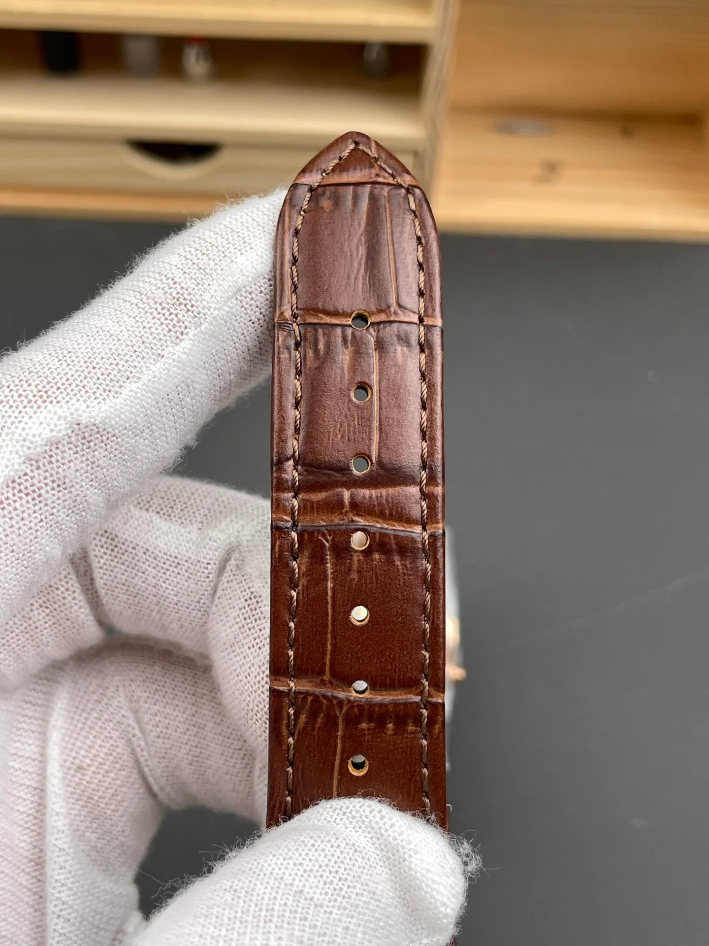 Nautilus 5711R Dark Grey Dial Leather Strap