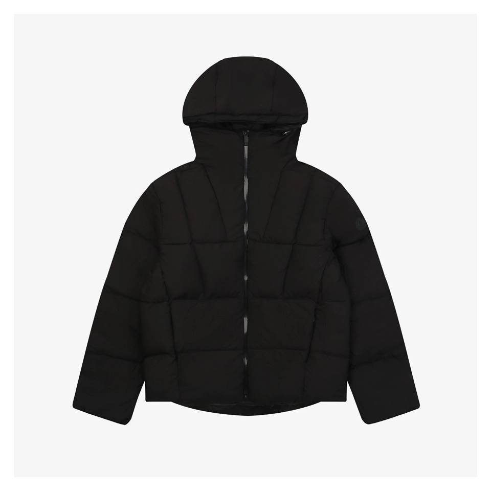 Mxxcler Fusain Short Down Puffer Jacket (Grey/Black)
