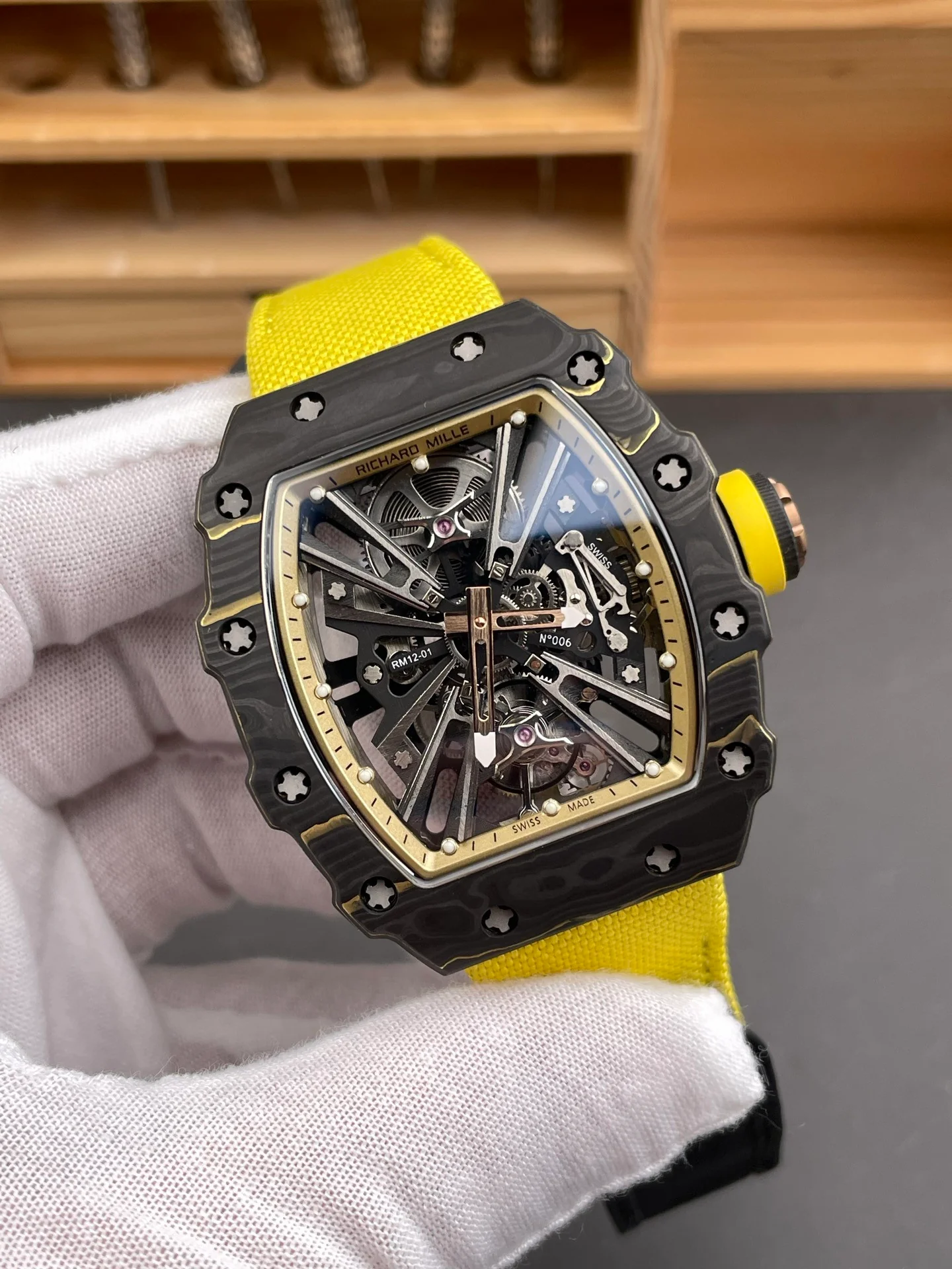 RM12-01 Carbon Fiber Yellow