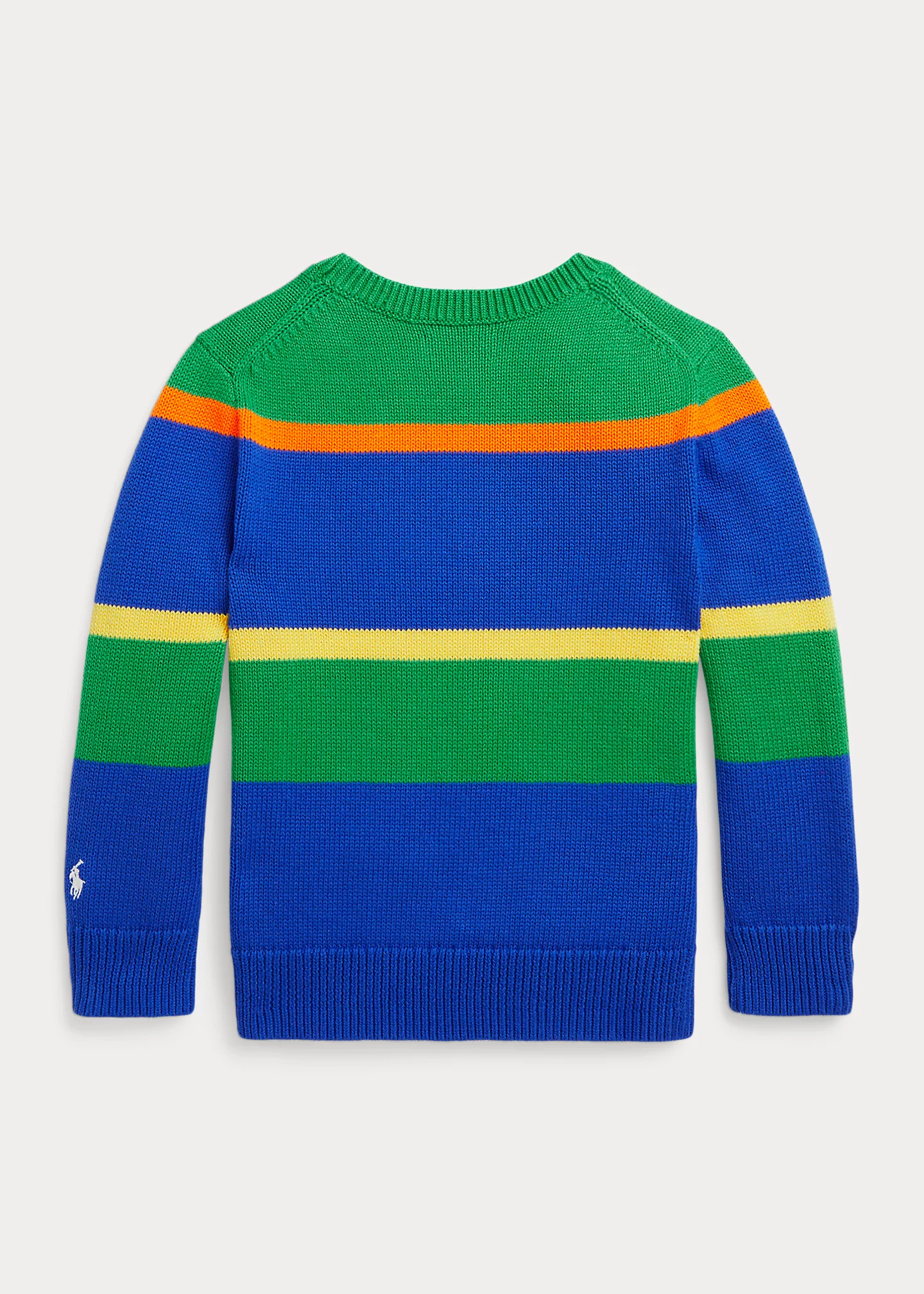 Logo Striped Cotton Sweater