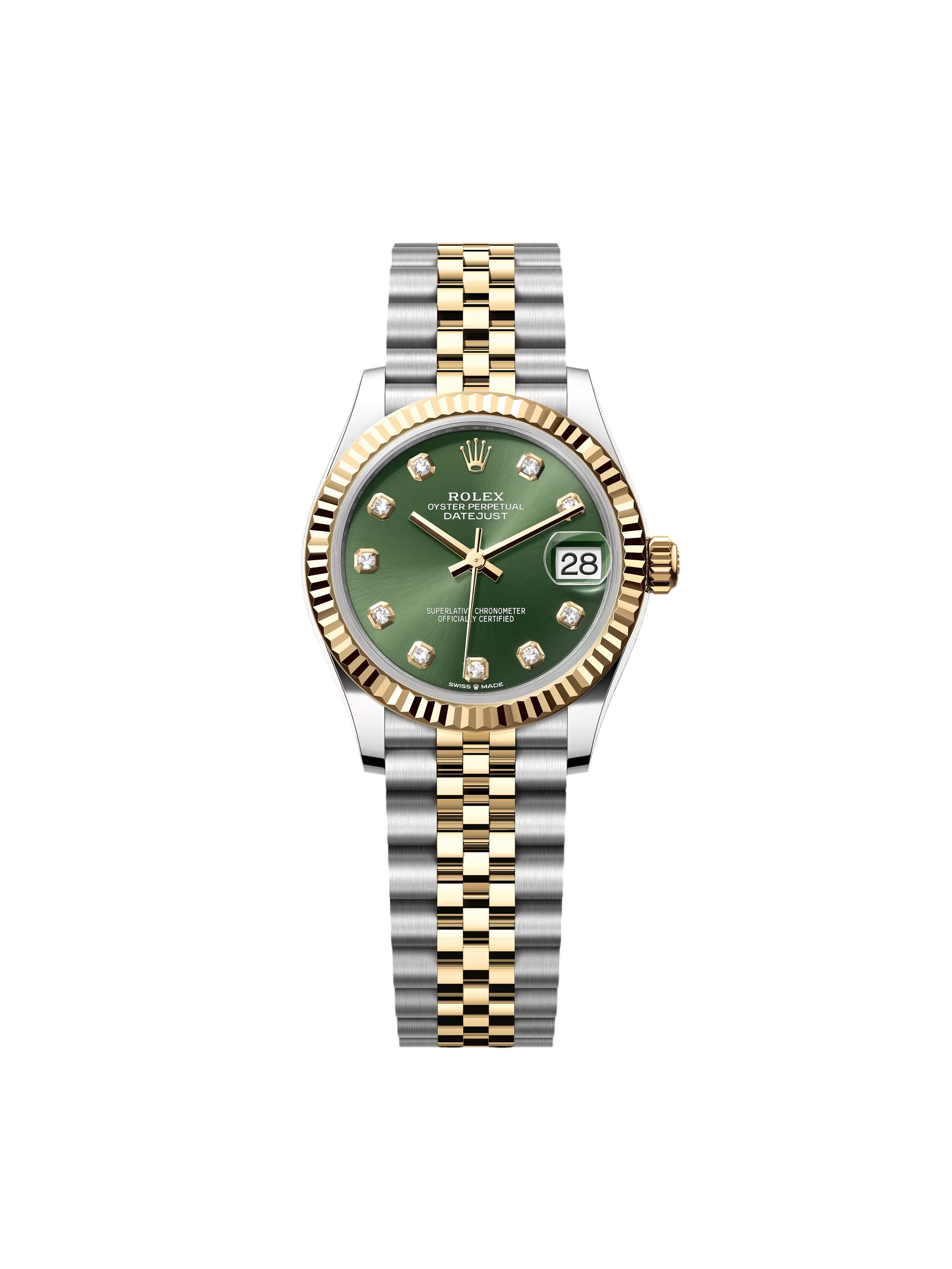 [2026 Mirror Grade]RLX Datejust m278273-0029/0030 31mm Olive Green Dial Stainless Steel and Yellow Gold Oyster Watch