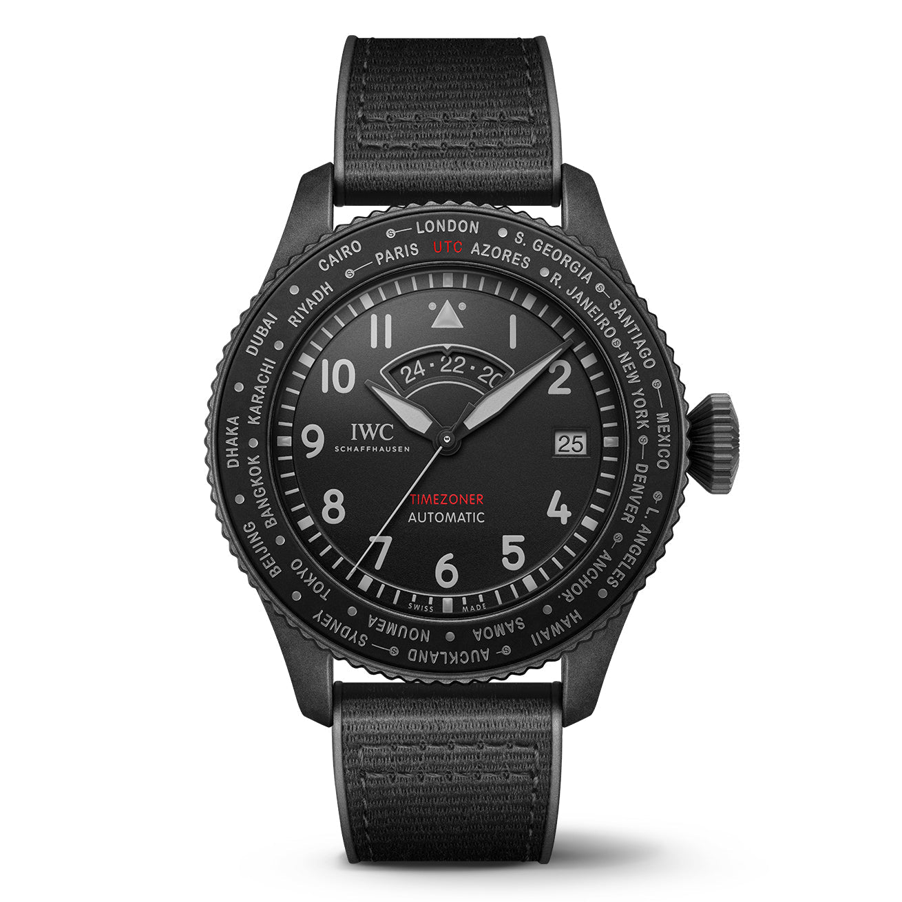 [2026 Mirror Grade]IWC-Pilot's Watch Timezoner TOP GUN Ceratanium (IW395505)