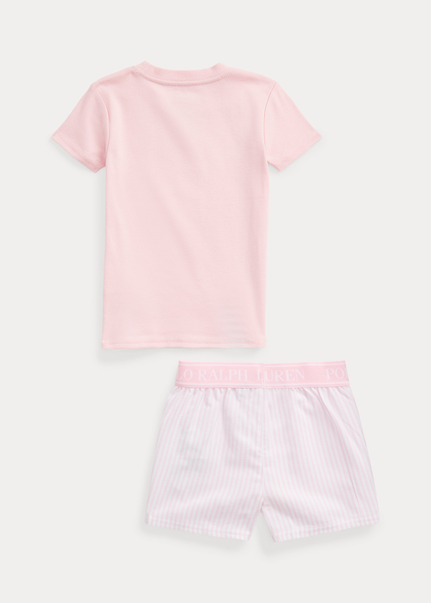 Cotton Tee & Flannel Short Sleep Set