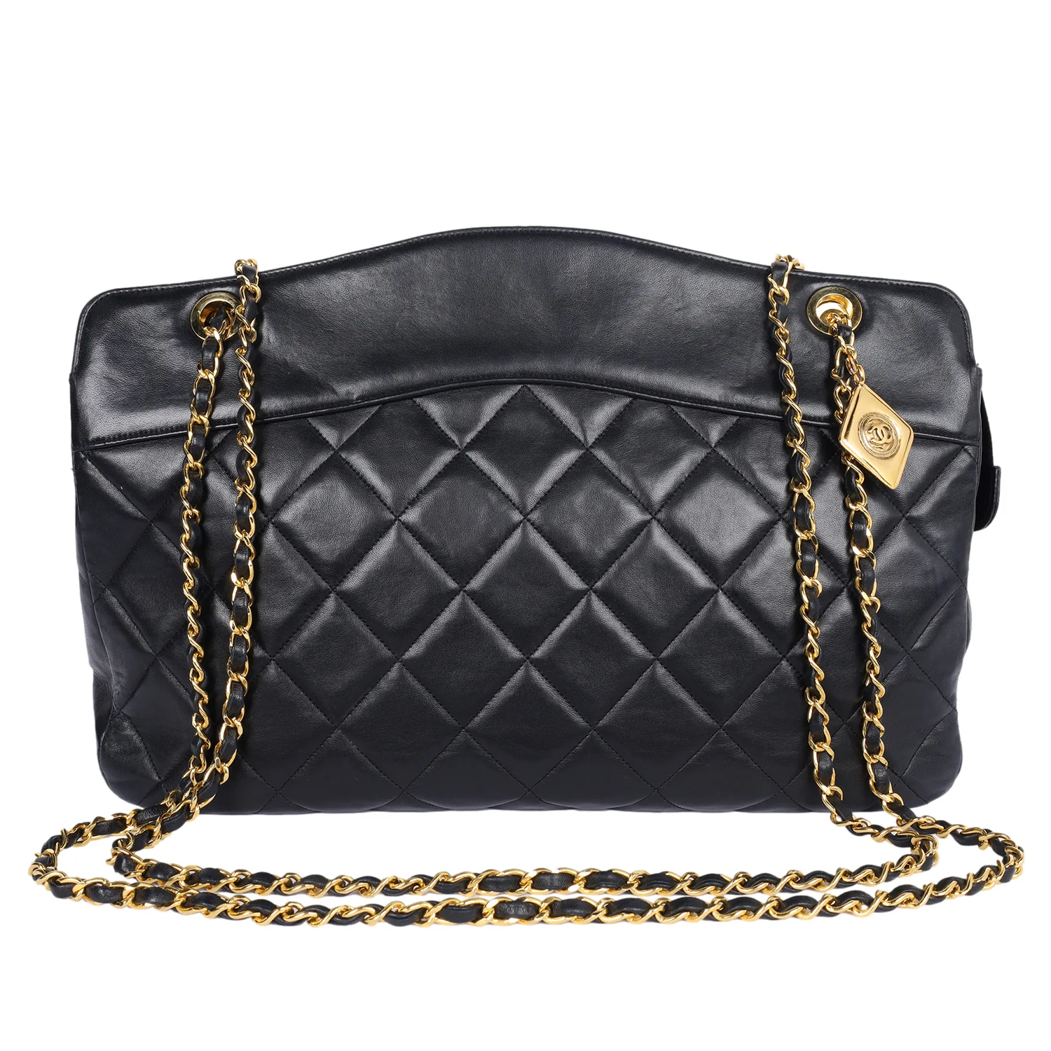 Quilted Lambskin Leather Shoulder Bag