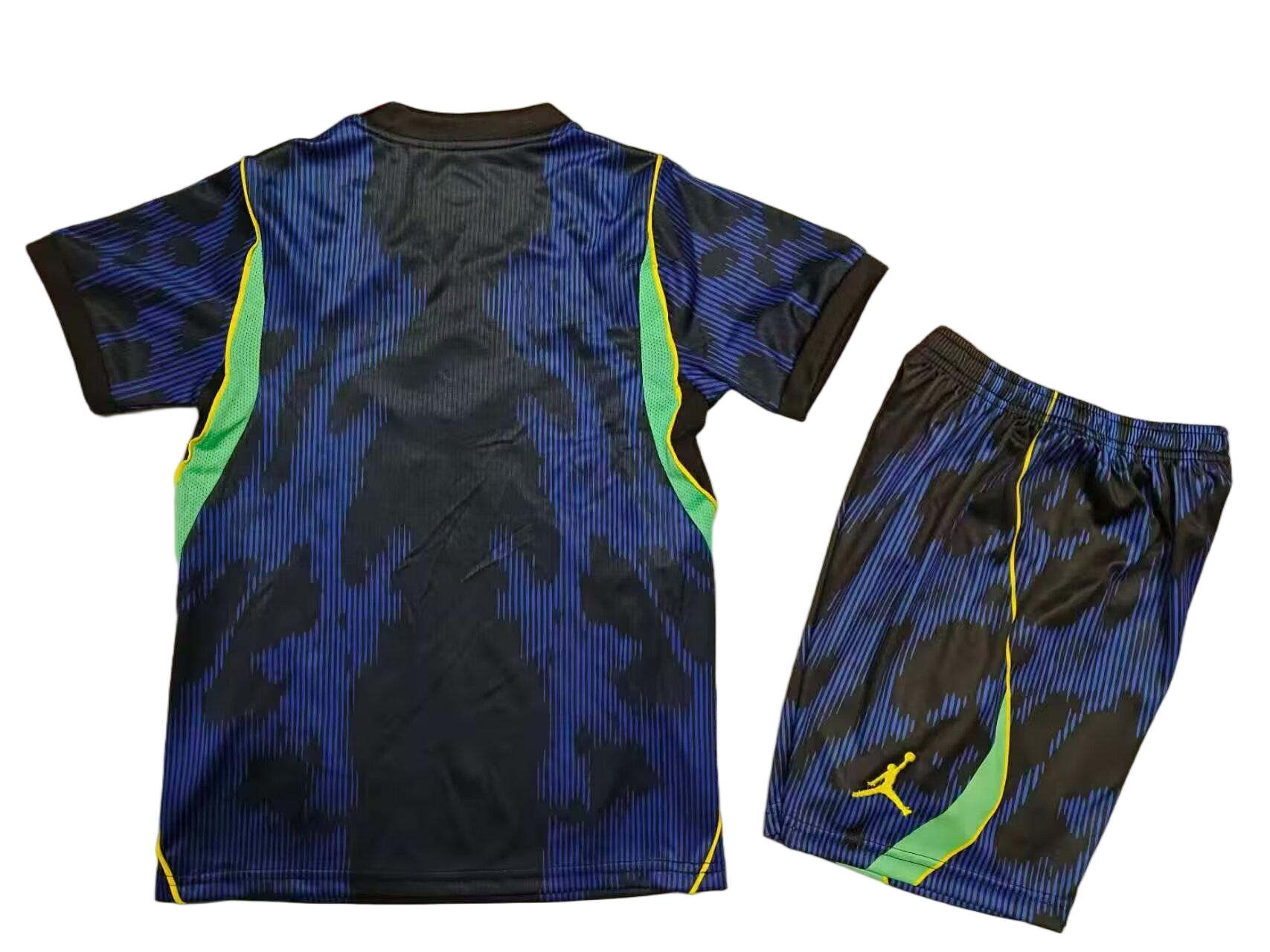 Brazil Soccer Jersey Away Kids Kit Jersey+Shorts World Cup 2026