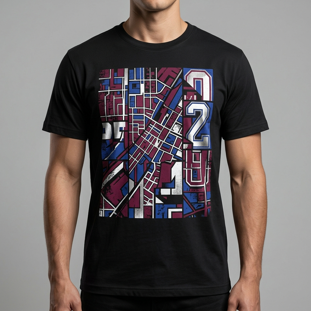 City Varsity Tee, Vintage Athletic Graphic T-Shirt, Unisex Streetwear Shirt CityTee7