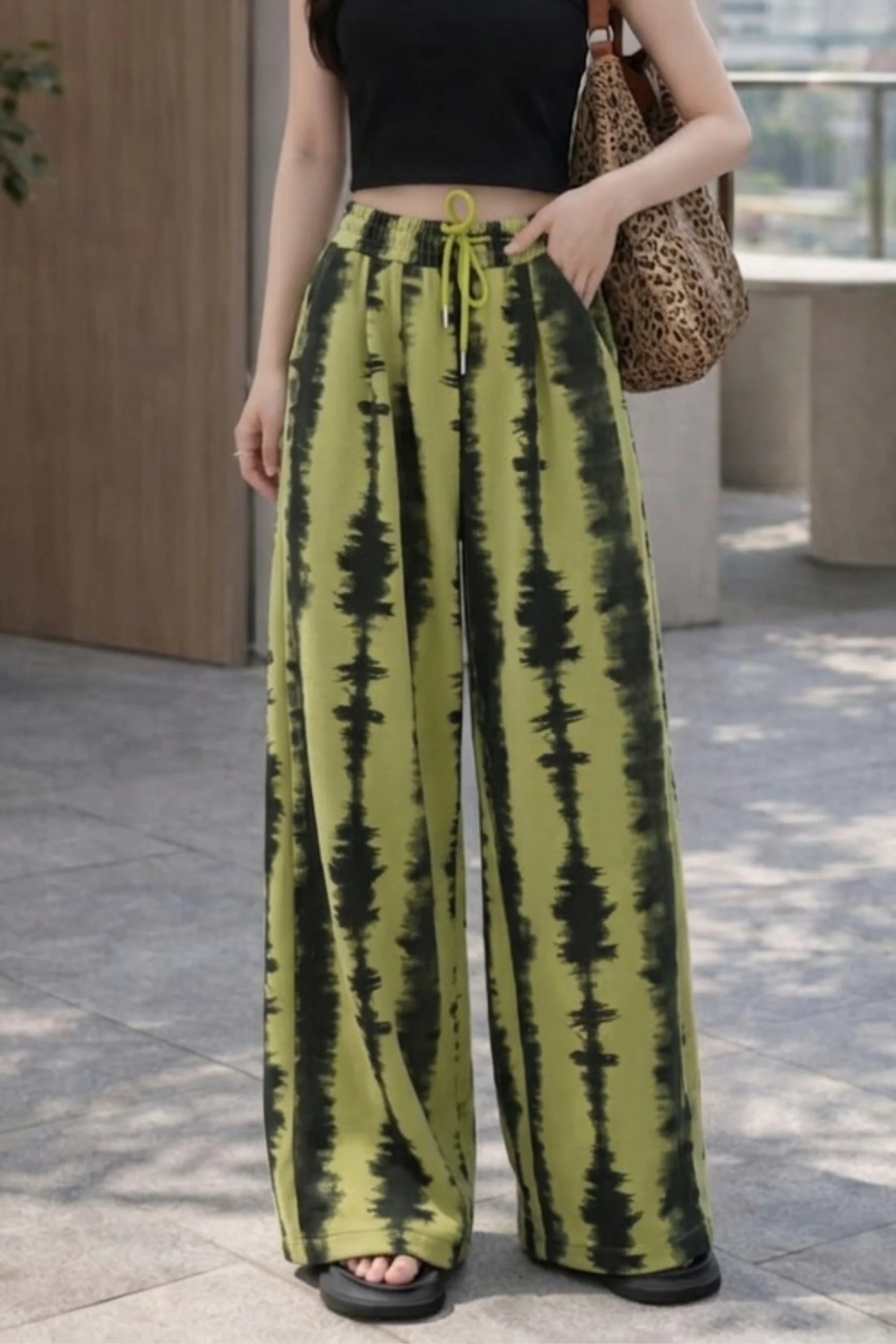 Pistachio Tie-Dye Sweatpants