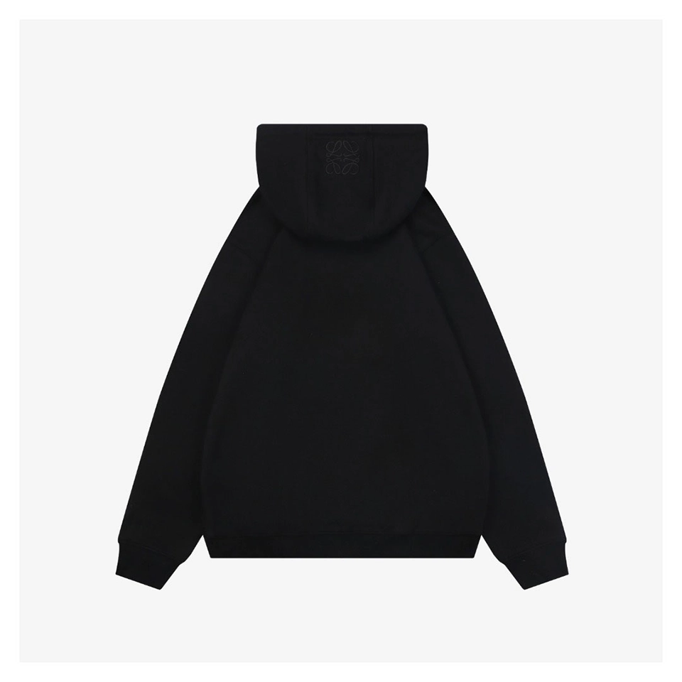 L Moon Rabbit Embroidered Hoodie