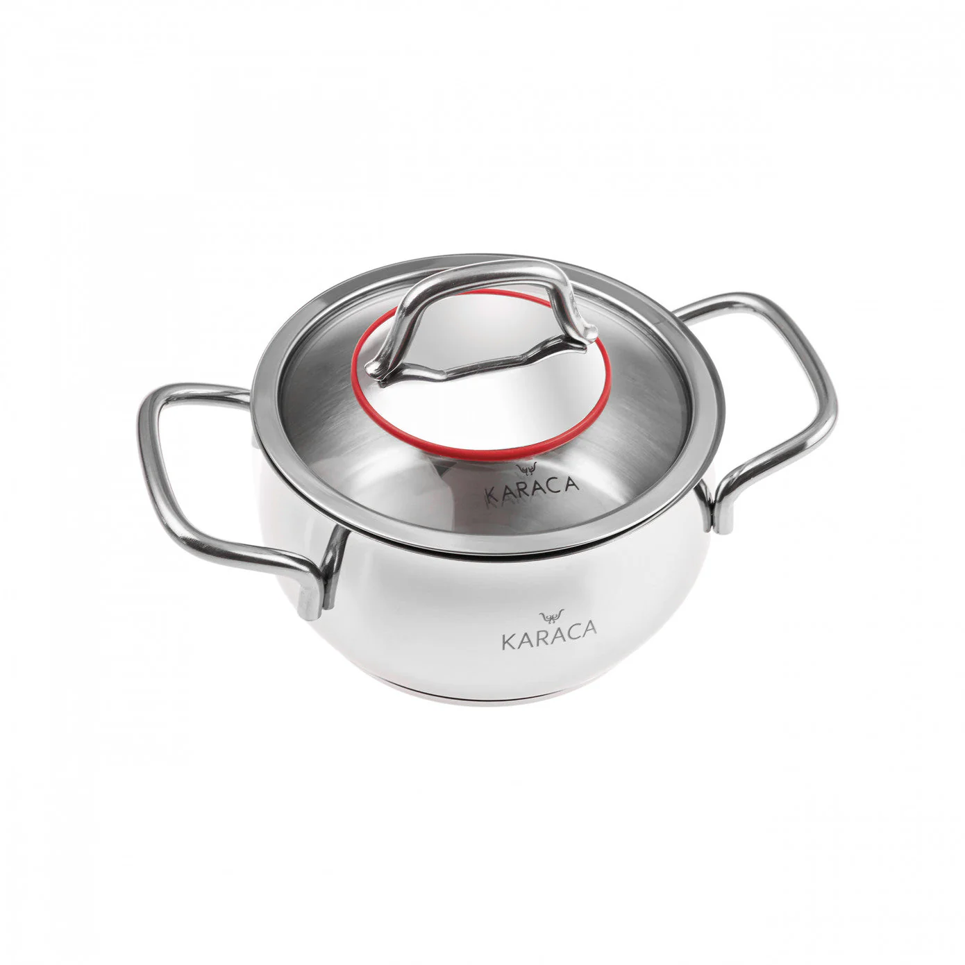 Batterie de cuisine Karaca Emirgan avec la base d’induction en acier, 6 pièces, taille moyenne