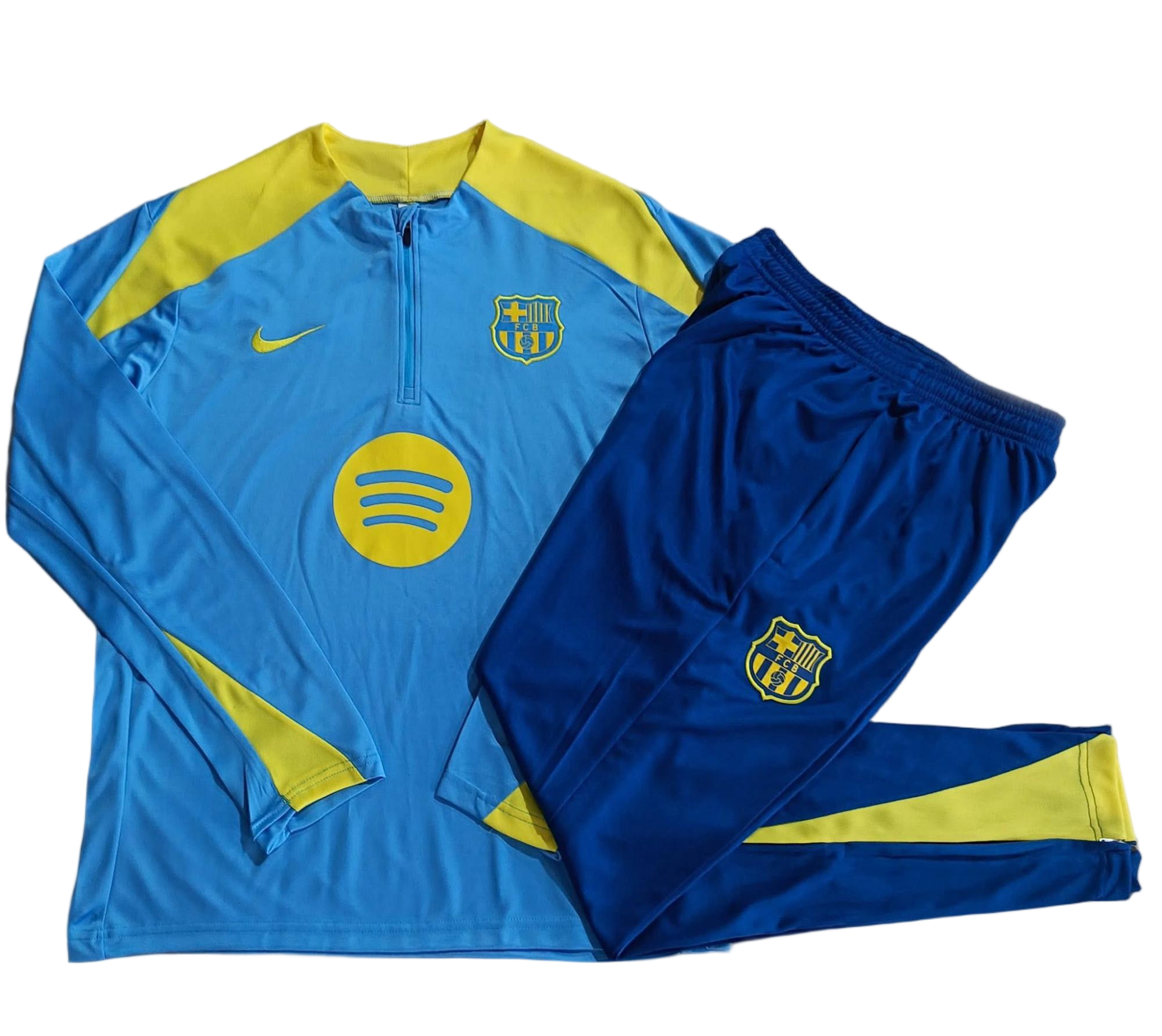 Kids Barcelona Training Kit (Sweatshirt+Pants) Blue 2025/26