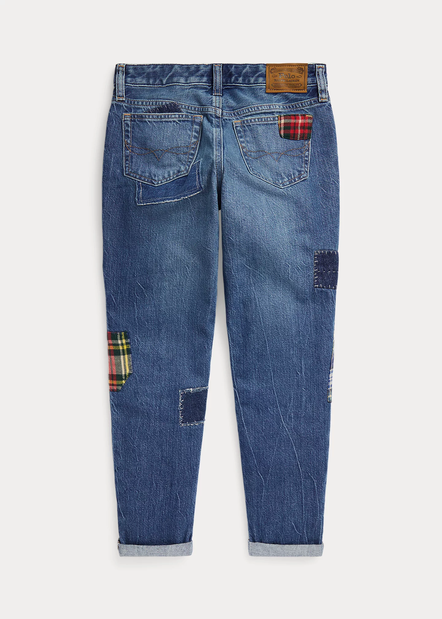Patchwork Astor Slim Boyfriend Jean