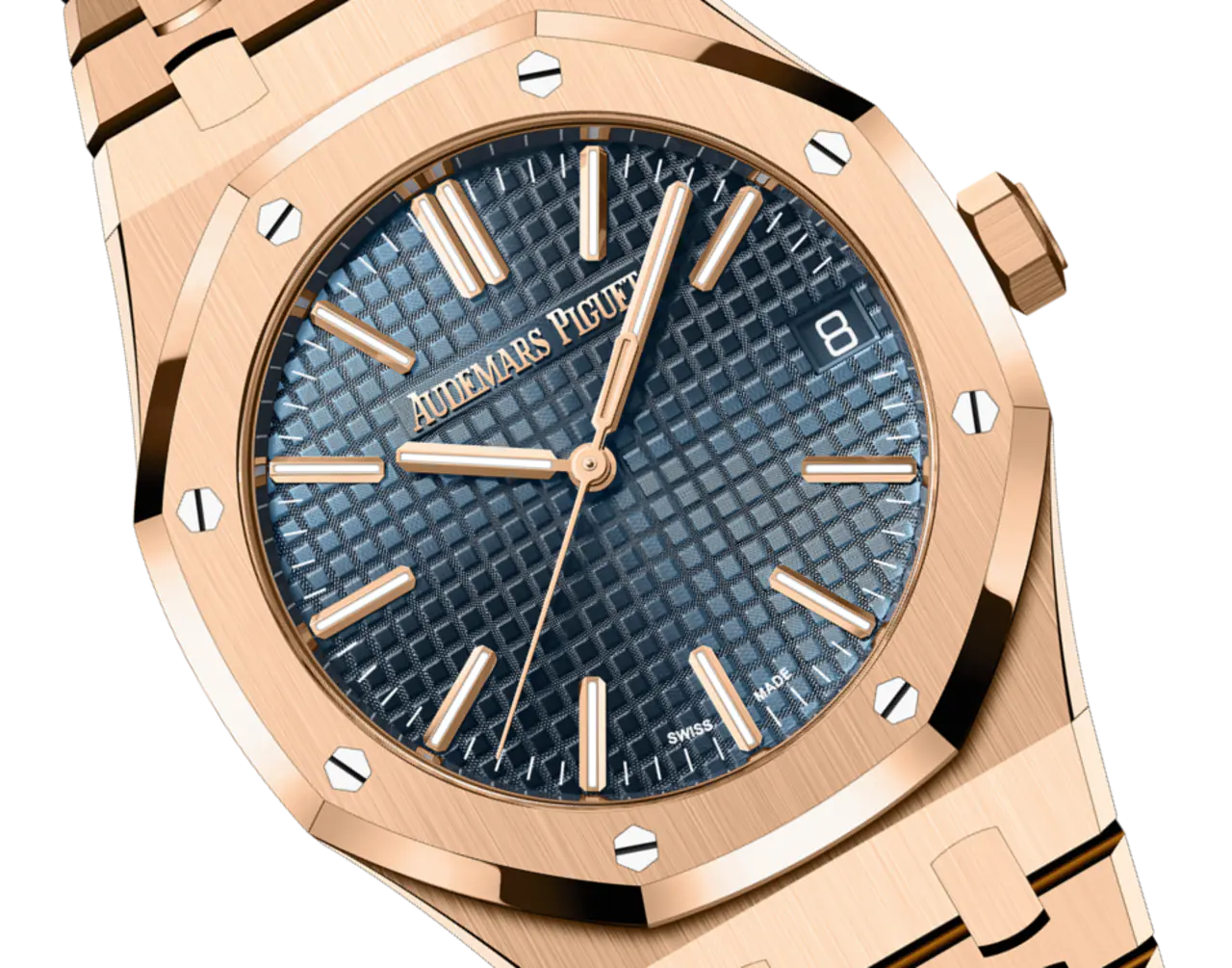 [2026 Mirror Grade]Audemars Piguet ROYAL OAK Pink Gold “Night Blue Cloud 50” Dial 41mm 15510OR.OO.1320OR.03