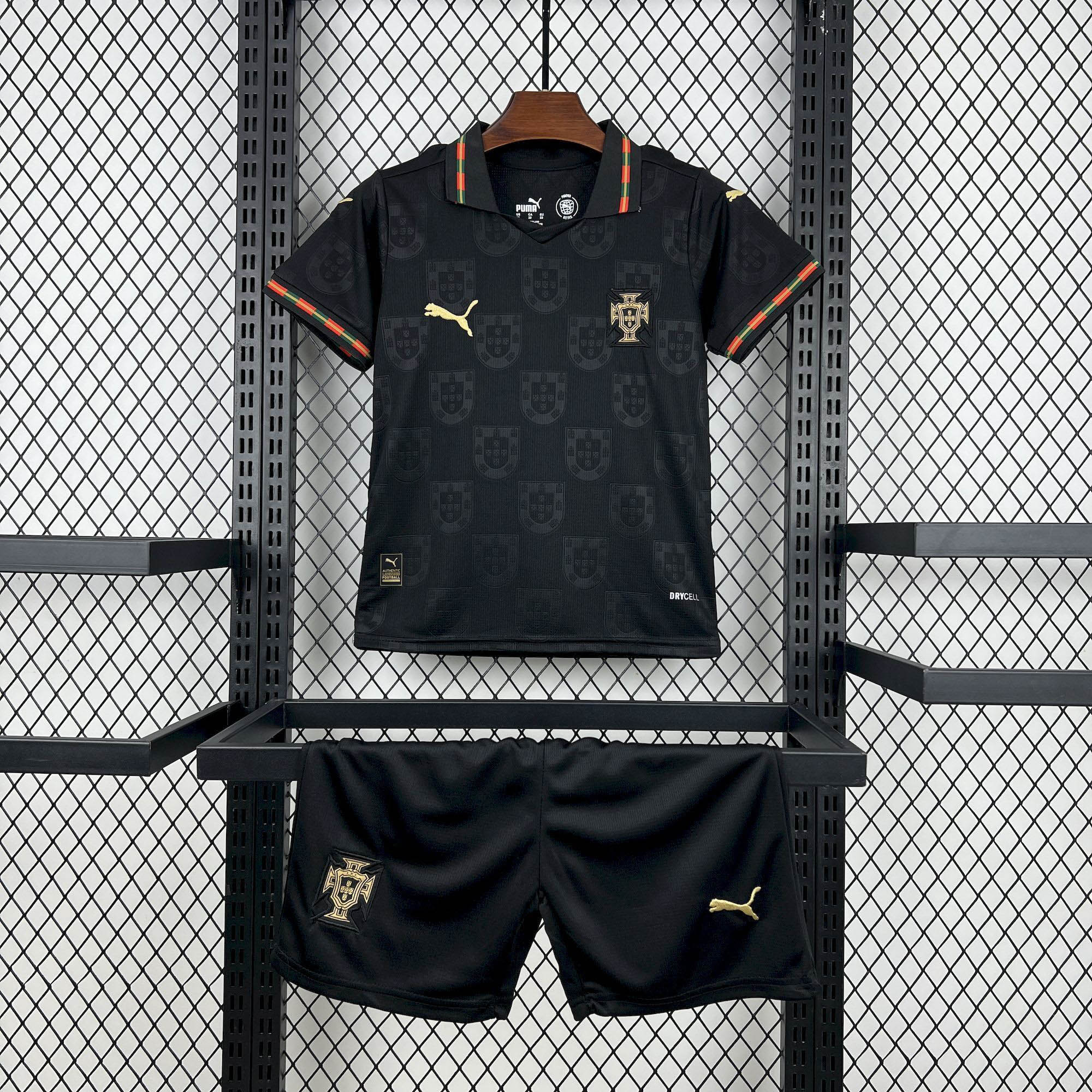2026 Portugal Special Edition Black Shirt Kids Size
