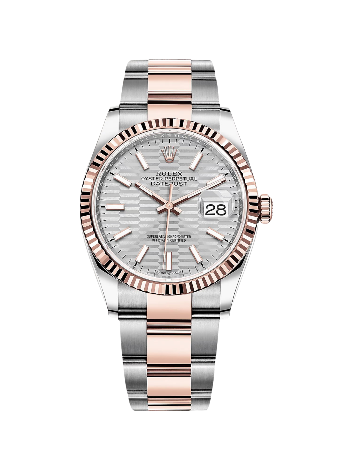 [2026 Mirror Grade]RLX  Datejust 36mm 126231 Silver Fluted Motif Dial Jubilee Bracelet