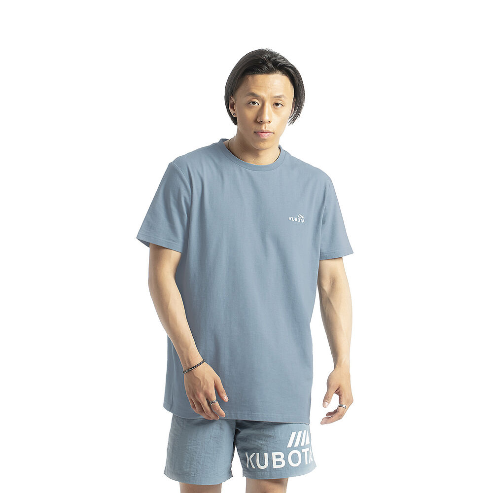 KUBOTA T-shirt męski, niebieski, bawełna