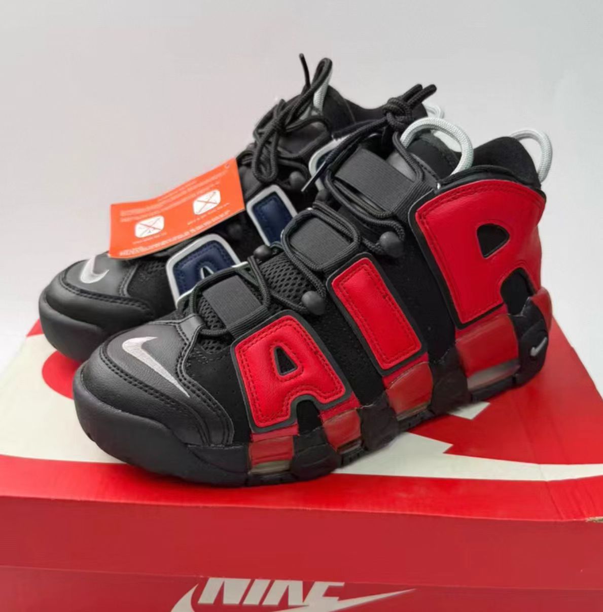 Nike Air More Uptempo Split Black Red
