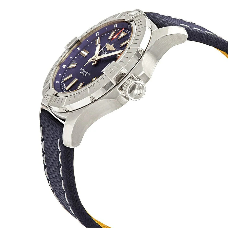 [2026 Mirror Grade]Breitling Avenger Automatic 43 Blue Dial Blue Nylon Strap Men's Watch - A17318101C1X1