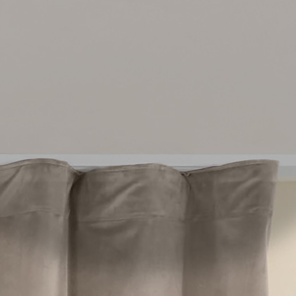 SMUKEE Zasłony na taśmie welwetowe 140 x 250 cm Smukee, 2 szt., beżowe