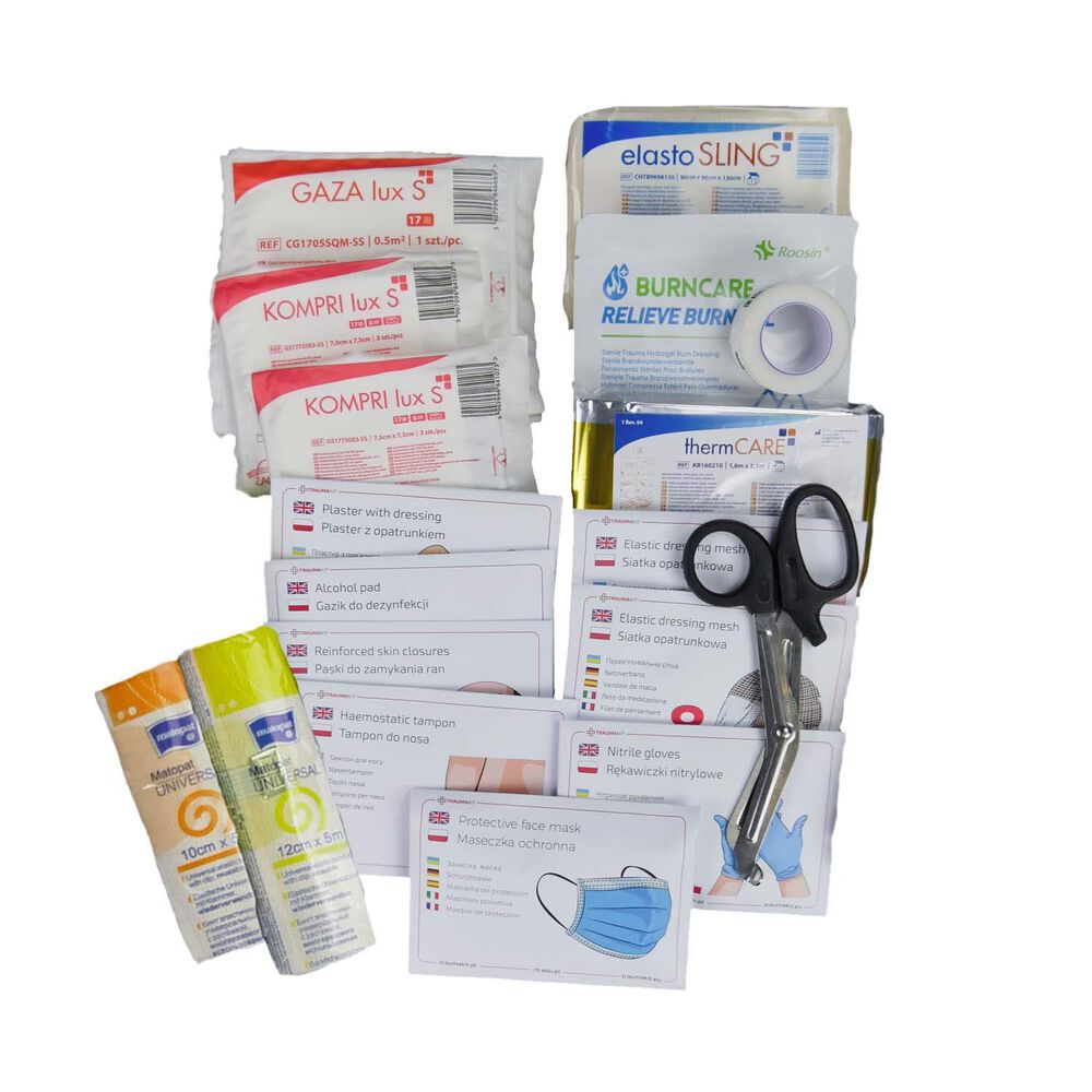 TRAUMAKIT Apteczka Daily Home Auto by Borkoś Traumakit, ponad 30 elementów