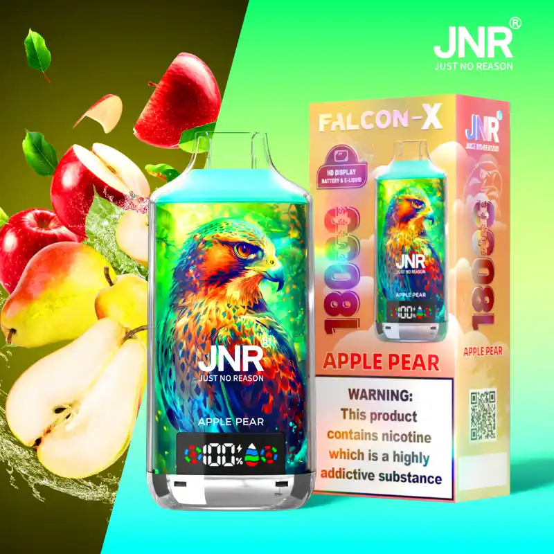 JNR - Falcon X - 18K Puffs - Disposable Vape - Apple Pear