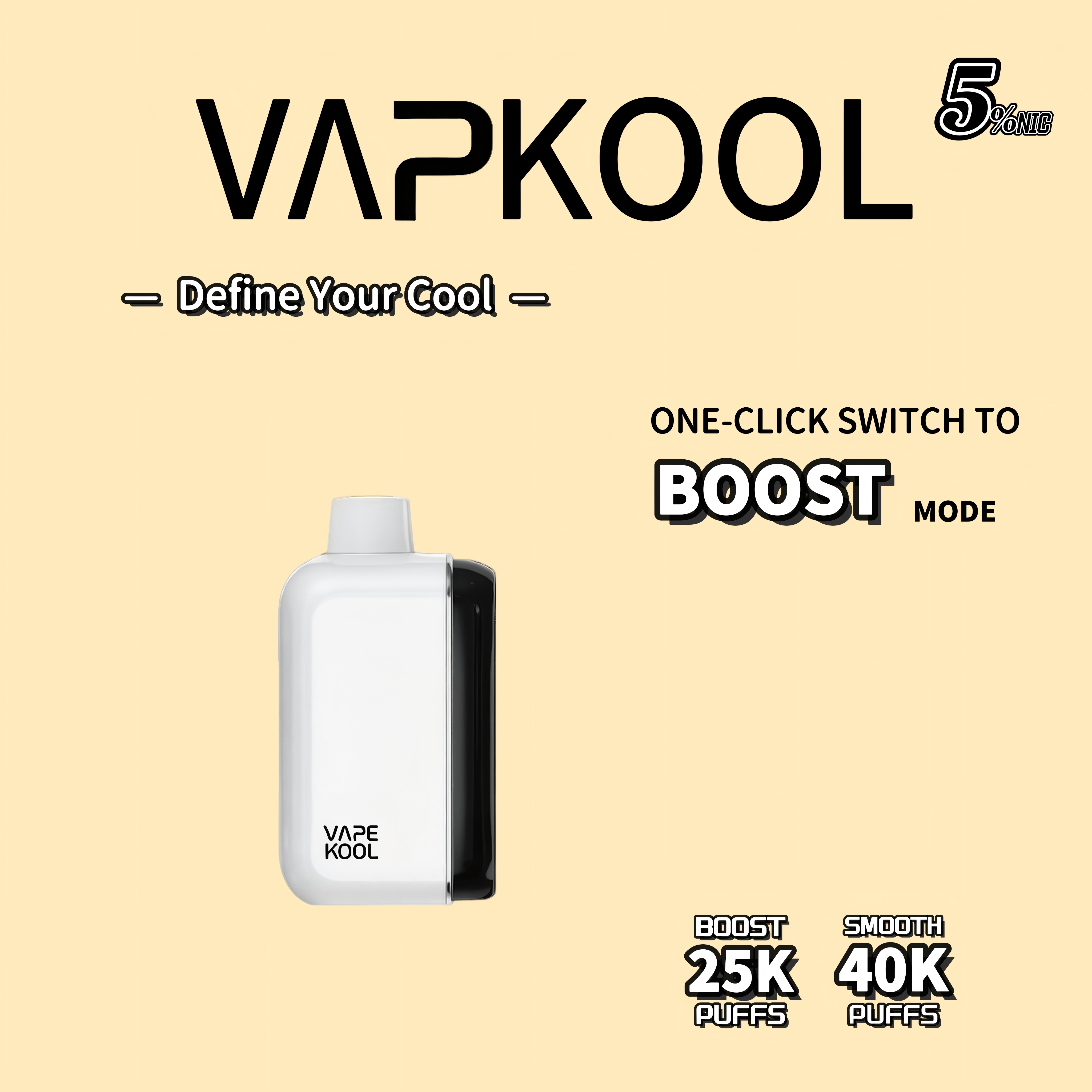 PEACH RASPBERRY LEMONADE VAPEKOOL KOLOS 40000 PUFFS