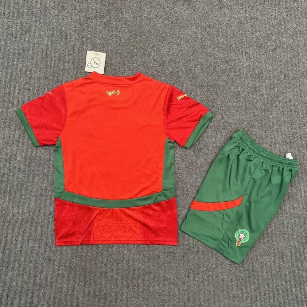2026 World Cup Morocco Kid Football Kit Home