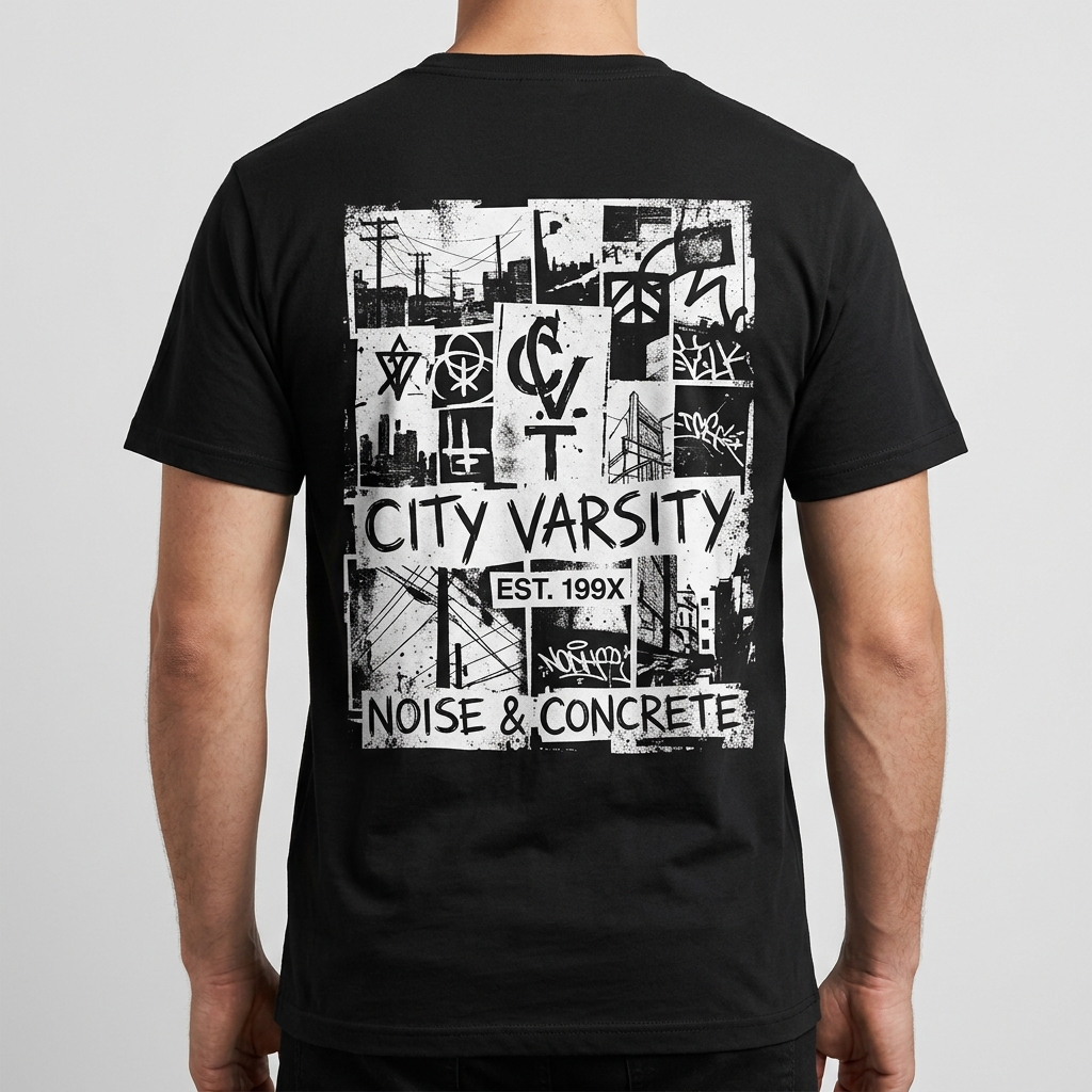 City Varsity Tee, Vintage Athletic Graphic T-Shirt, Unisex Streetwear Shirt CityTee2