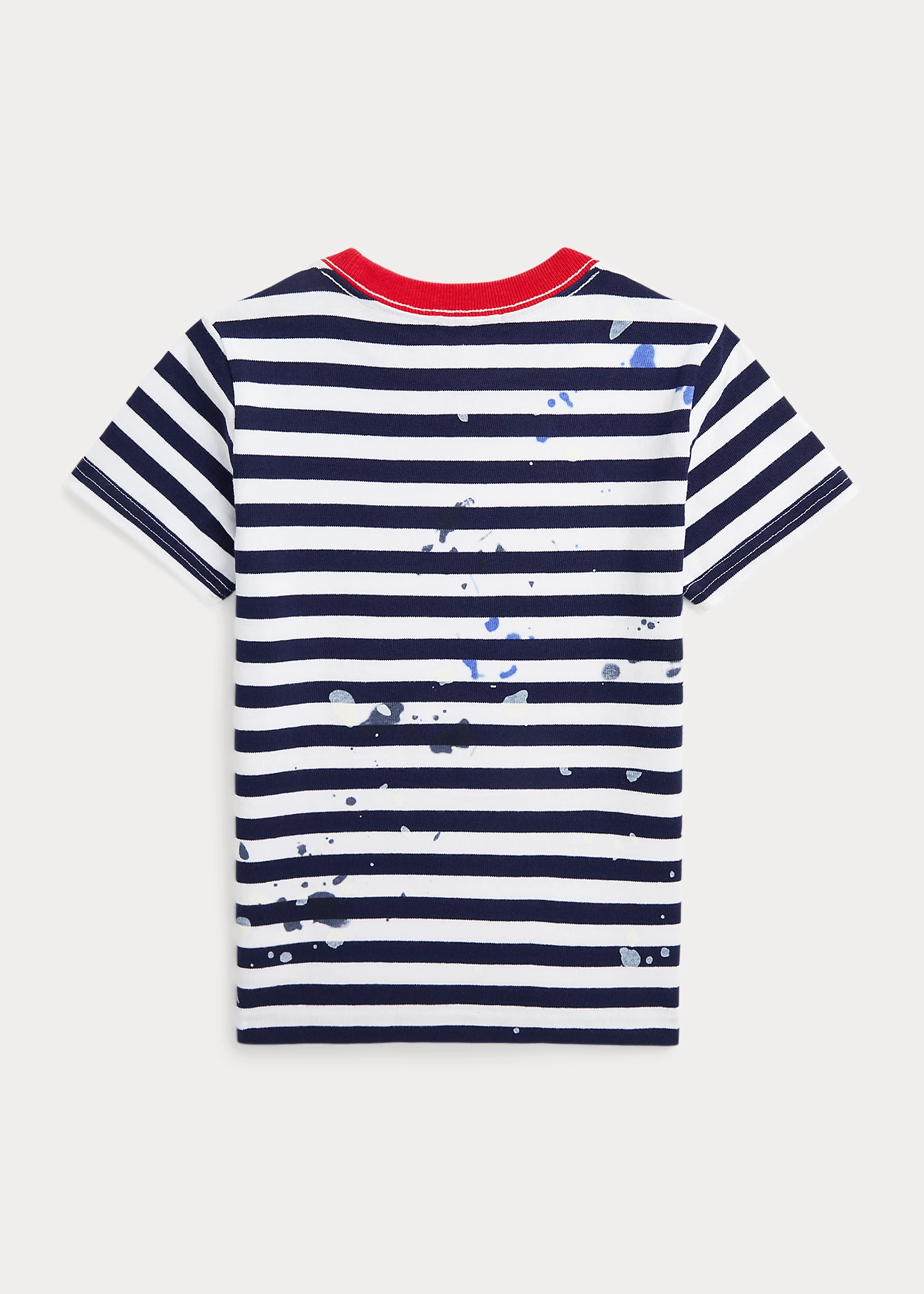 Striped Logo Cotton Jersey Tee