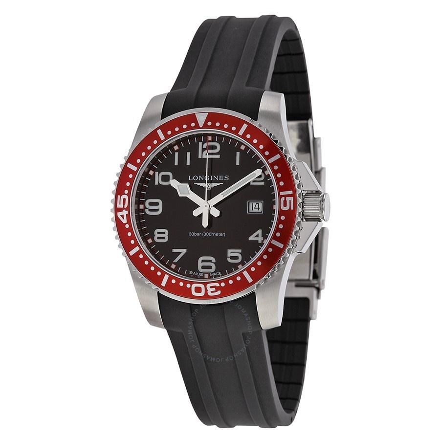 [2026 Mirror Grade]Longines Men's L36894592 Hydroconquest Black Rubber Watch