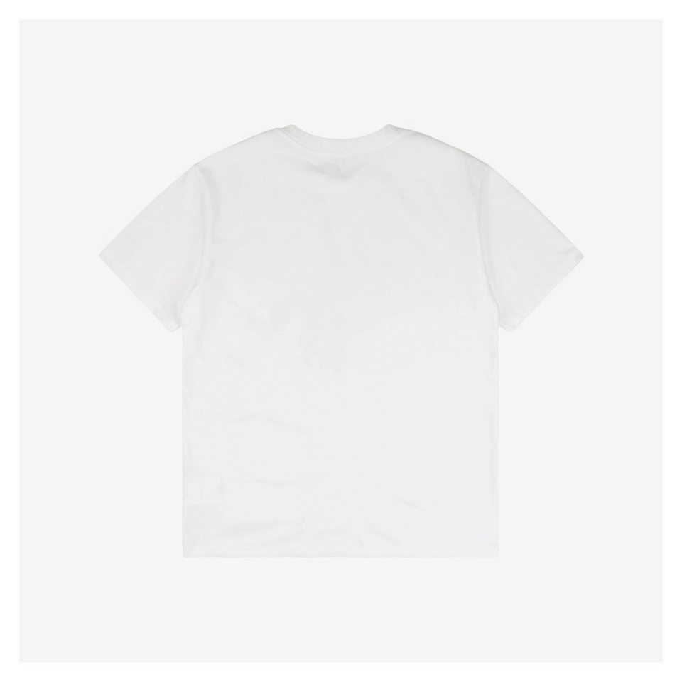 Mxxcler Pixel MK Large Logo Print T-Shirt White