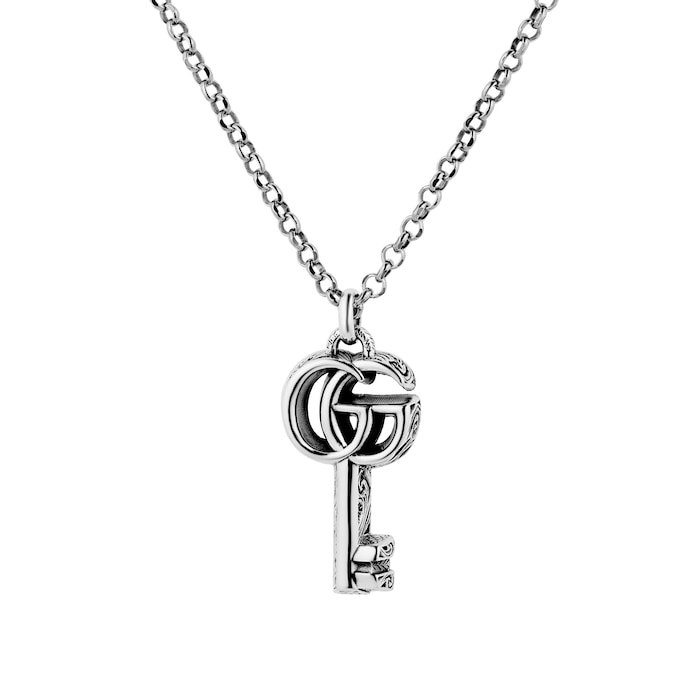 Sterling Silver Marmont Key Necklace 19.5