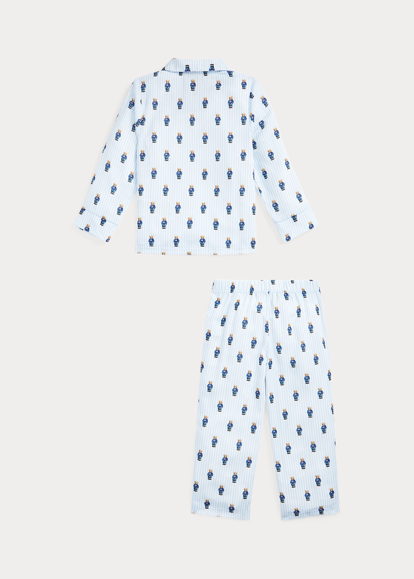 Polo Bear Flannel Sleep Set