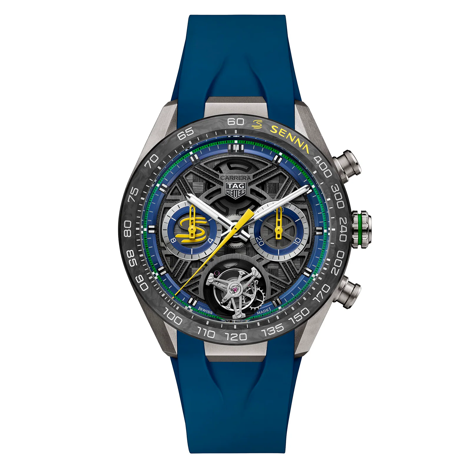 [2026 Mirror Grade]TAG Heuer Carerra Chronograph Tourbillon Extreme Sport X Senna 44mm Limited Editon Mens Watch Blue CBU5081.FT6274