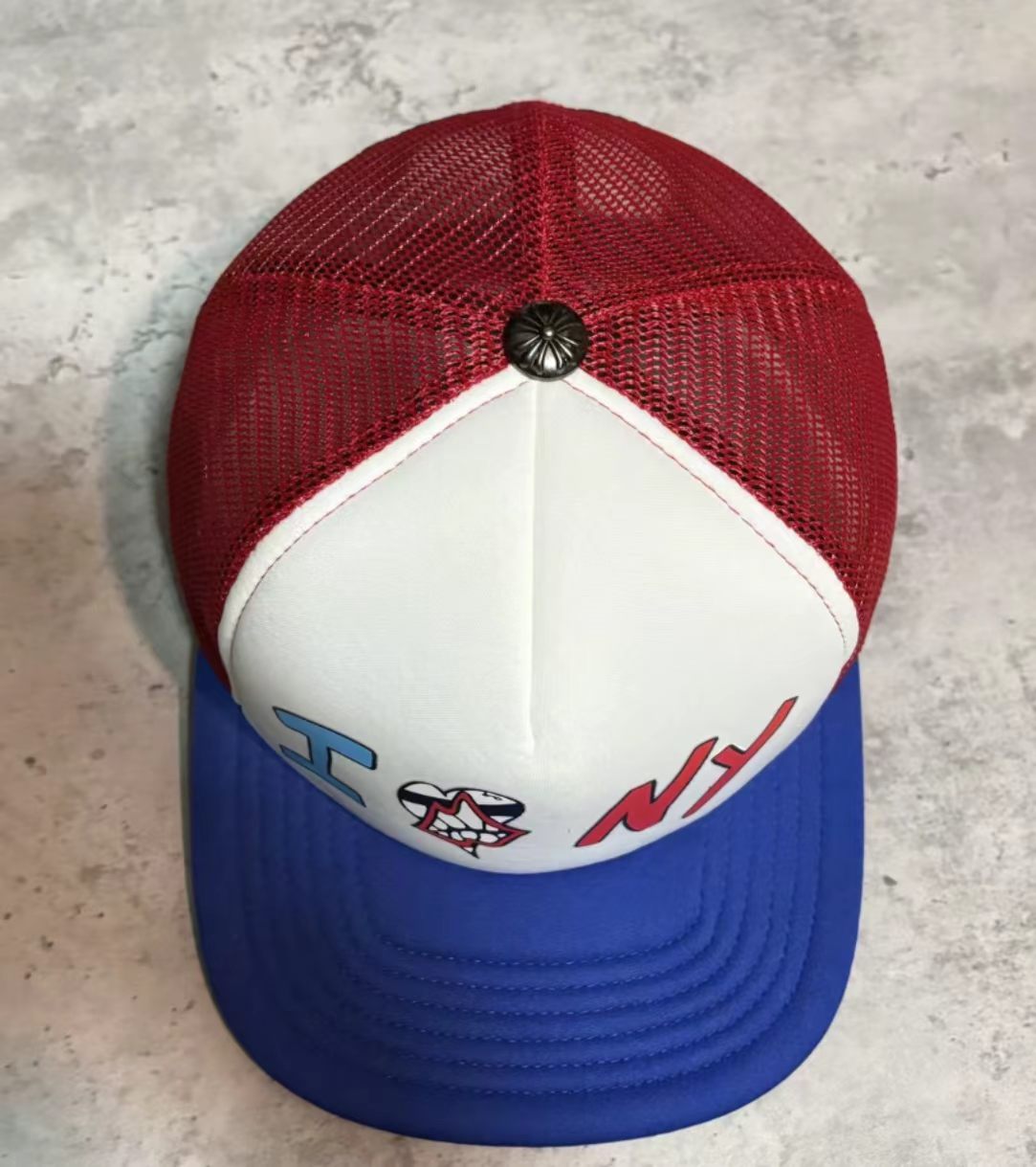 Chrome Hearts Matty Boy "I Love NY" Mesh Baseball Cap