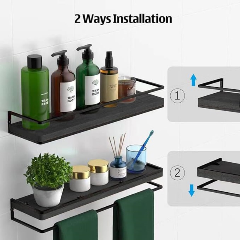 Floating Shelves Wall Mounted Set of 2