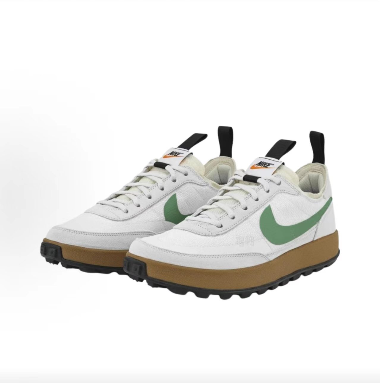 Nike Tom Sachs General Purpose Shoe White Green Swoosh Gum Sole