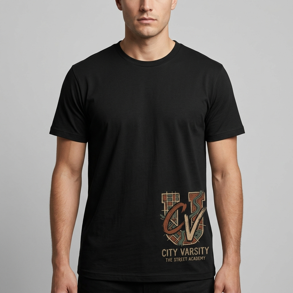 City Varsity Tee, Vintage Athletic Graphic T-Shirt, Unisex Streetwear Shirt CityTee3