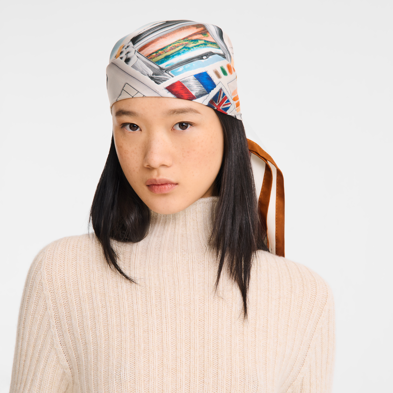 L'Echappée belle Silk scarf 90