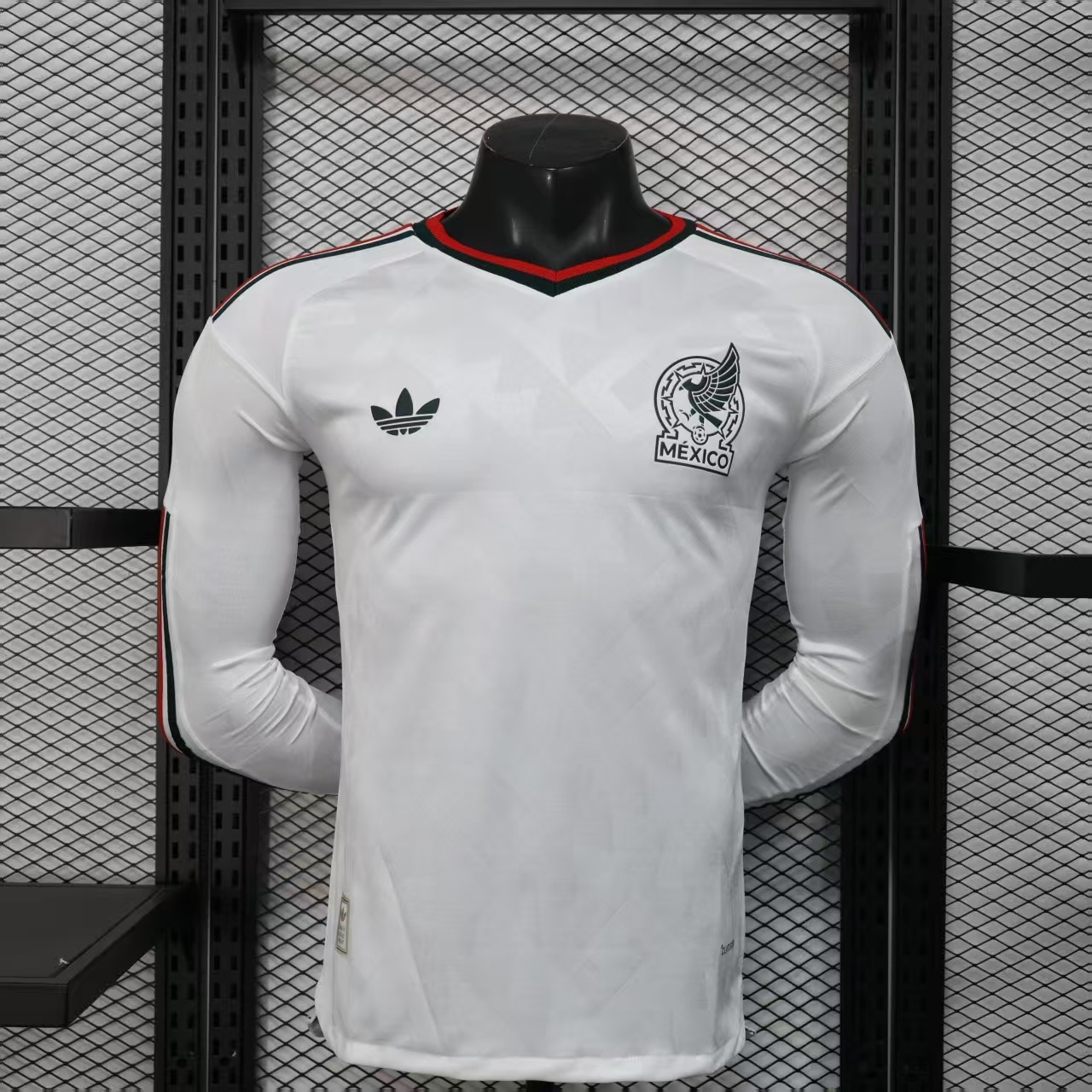 Mexico Authentic Away Long Sleeve Kit Soccer Jersey World Cup 2026