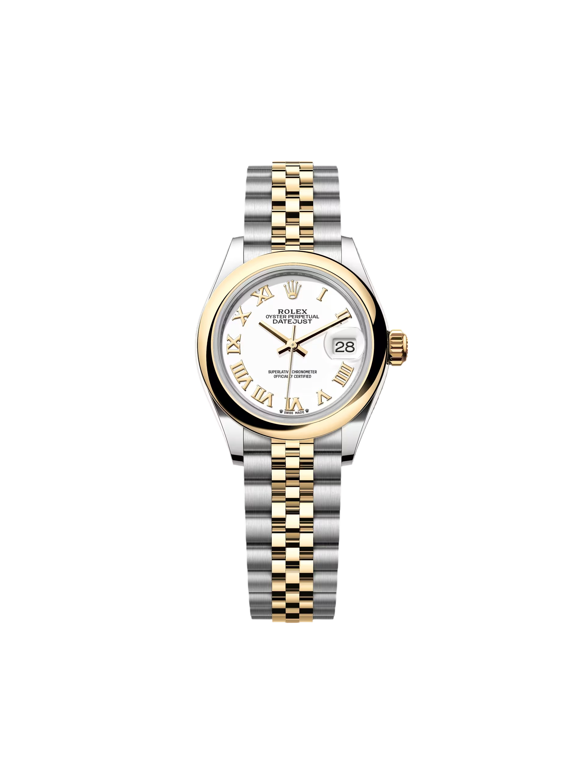 [2026 Mirror Grade]RLX Lady-Datejust 28mm  279163 White Roman Dial Oyster Bracelet