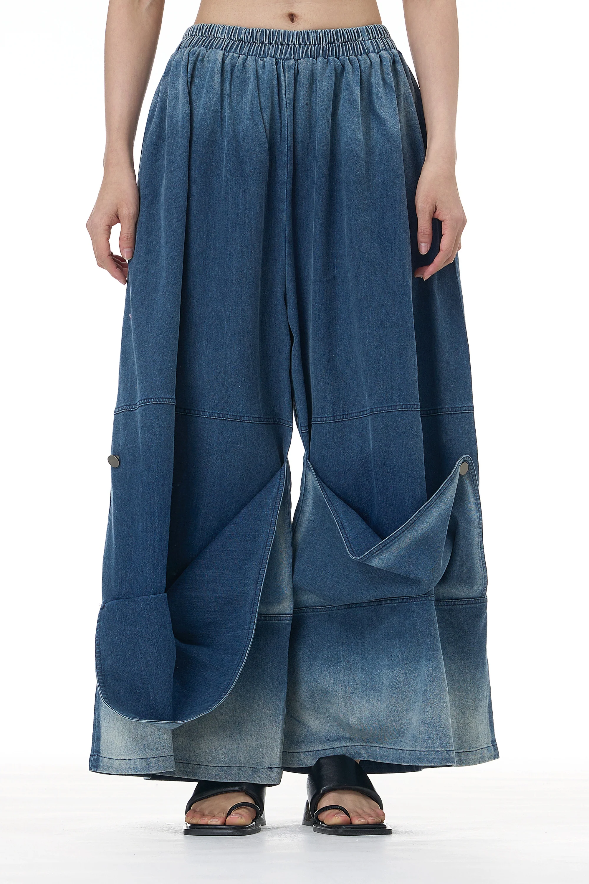 Lost Blue Washed Cargo Denim Pant