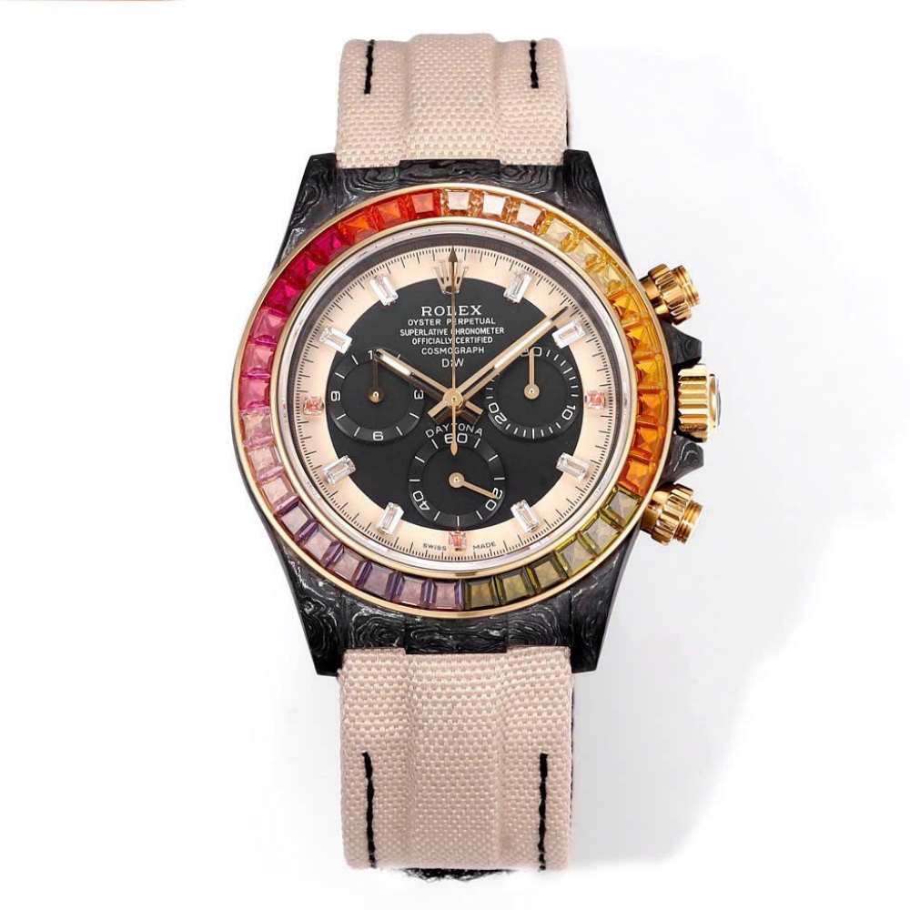 [2026 Mirror Grade]Rolex Oyster Perpetual Cosmograph Daytona Rainbow 116595RBOW 40mm Replica 1:1 – Top Quality Version