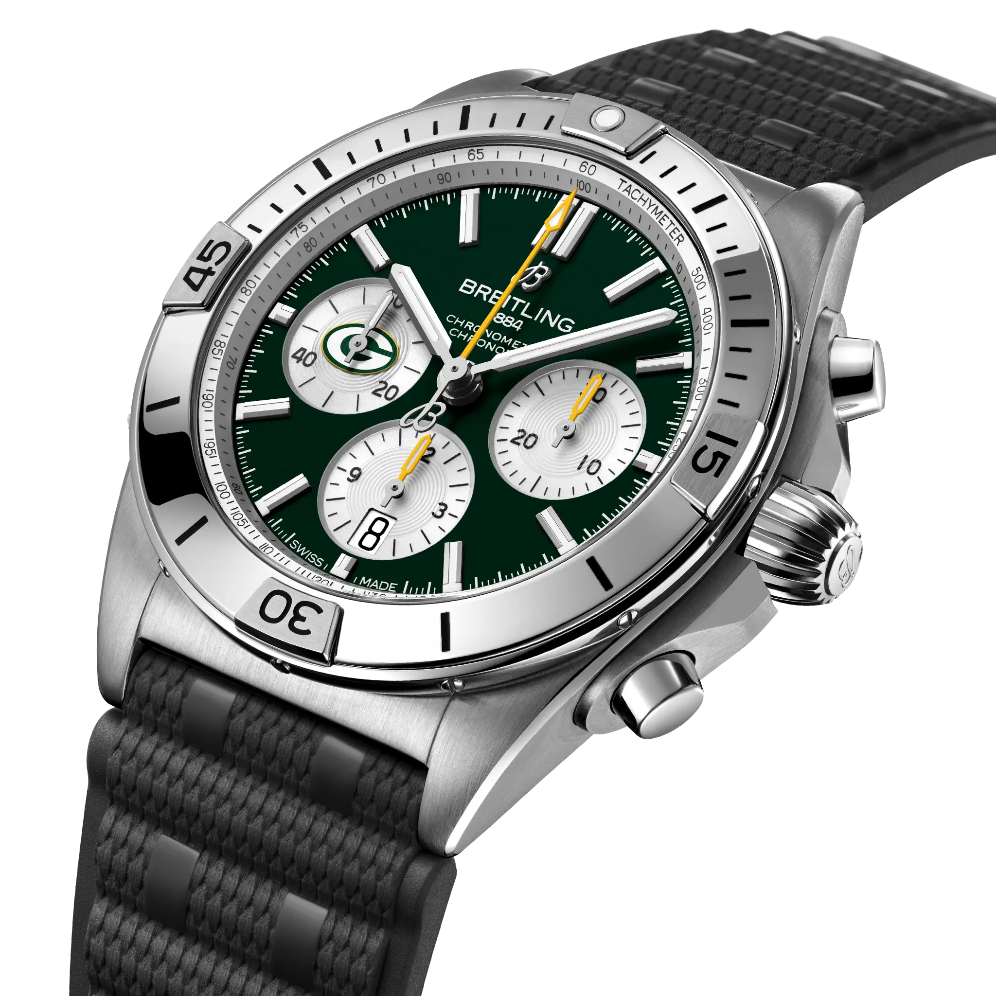 [2026 Mirror Grade]Breitling Chronomat B01 42 NFL Green Bay Packers Edition AB01342B1L1S1