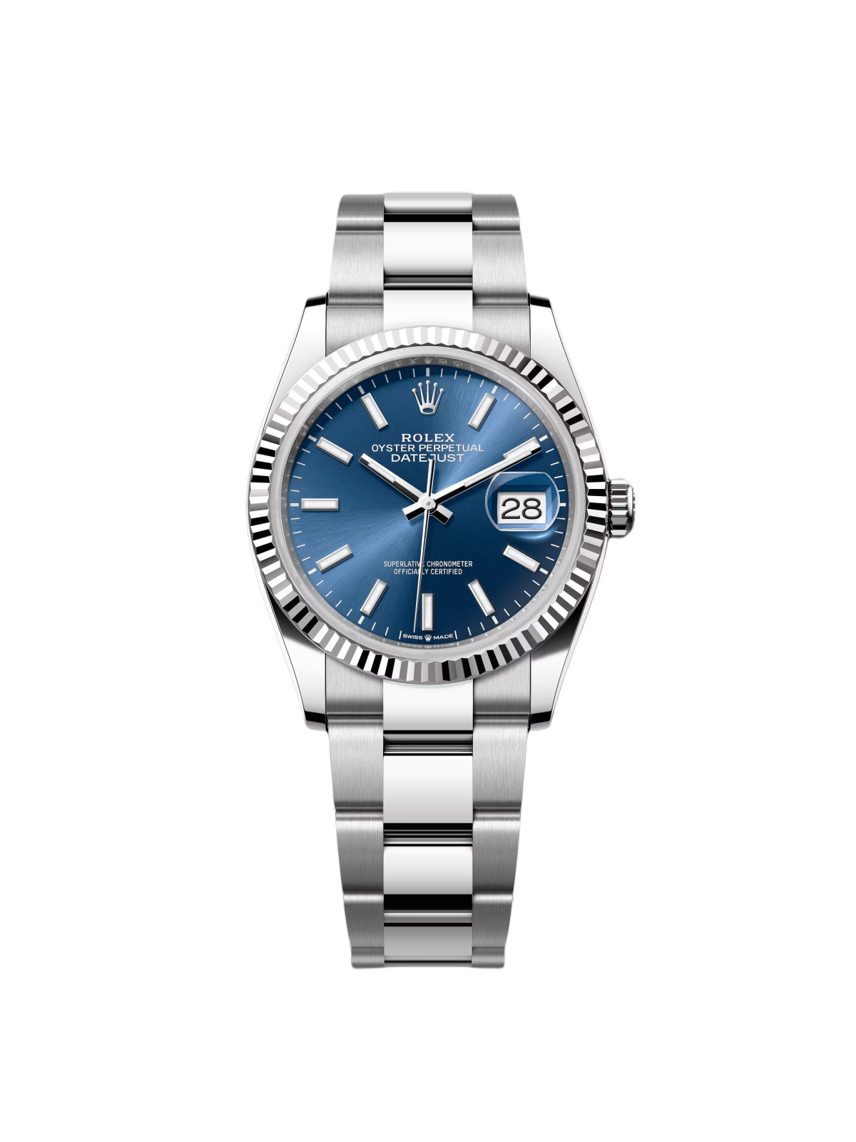 [2026 Mirror Grade]RLX  Datejust 36mm 126234 Blue Index Dial 36mm Oyster Stainless Steel
