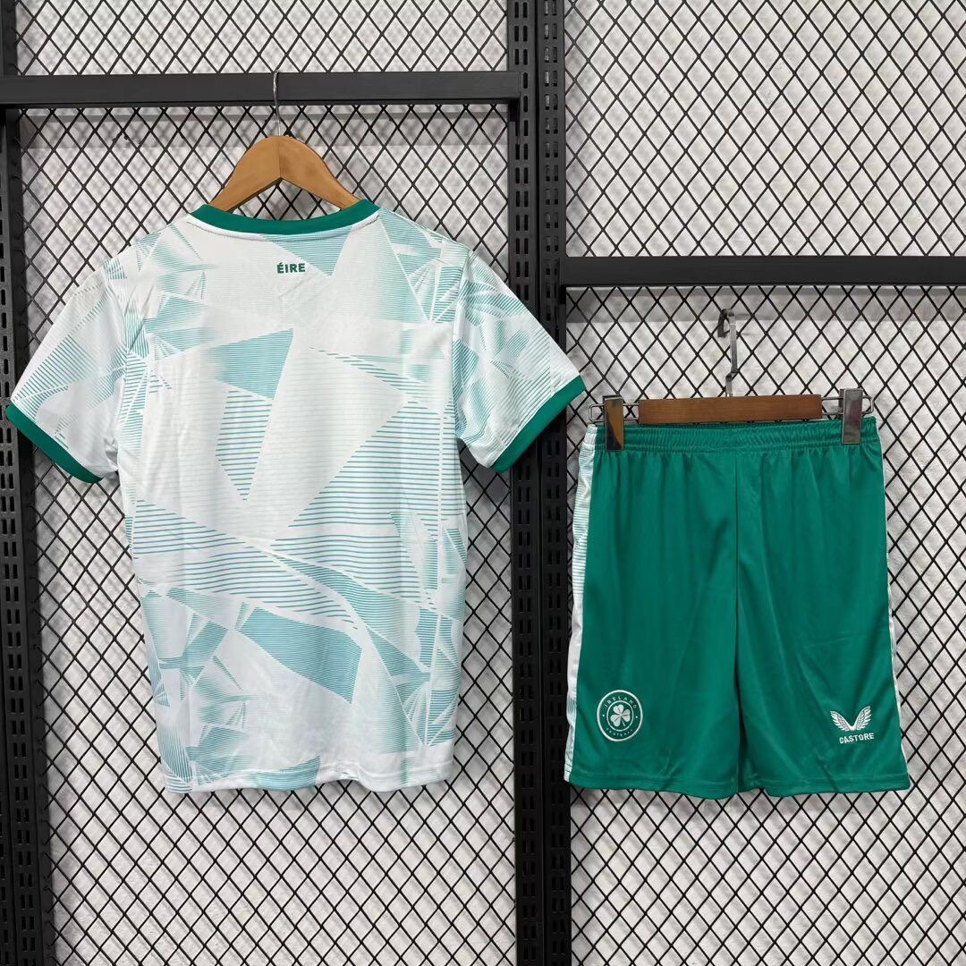 Ireland Soccer Jersey Away Kids Kit Jersey+Shorts 2025