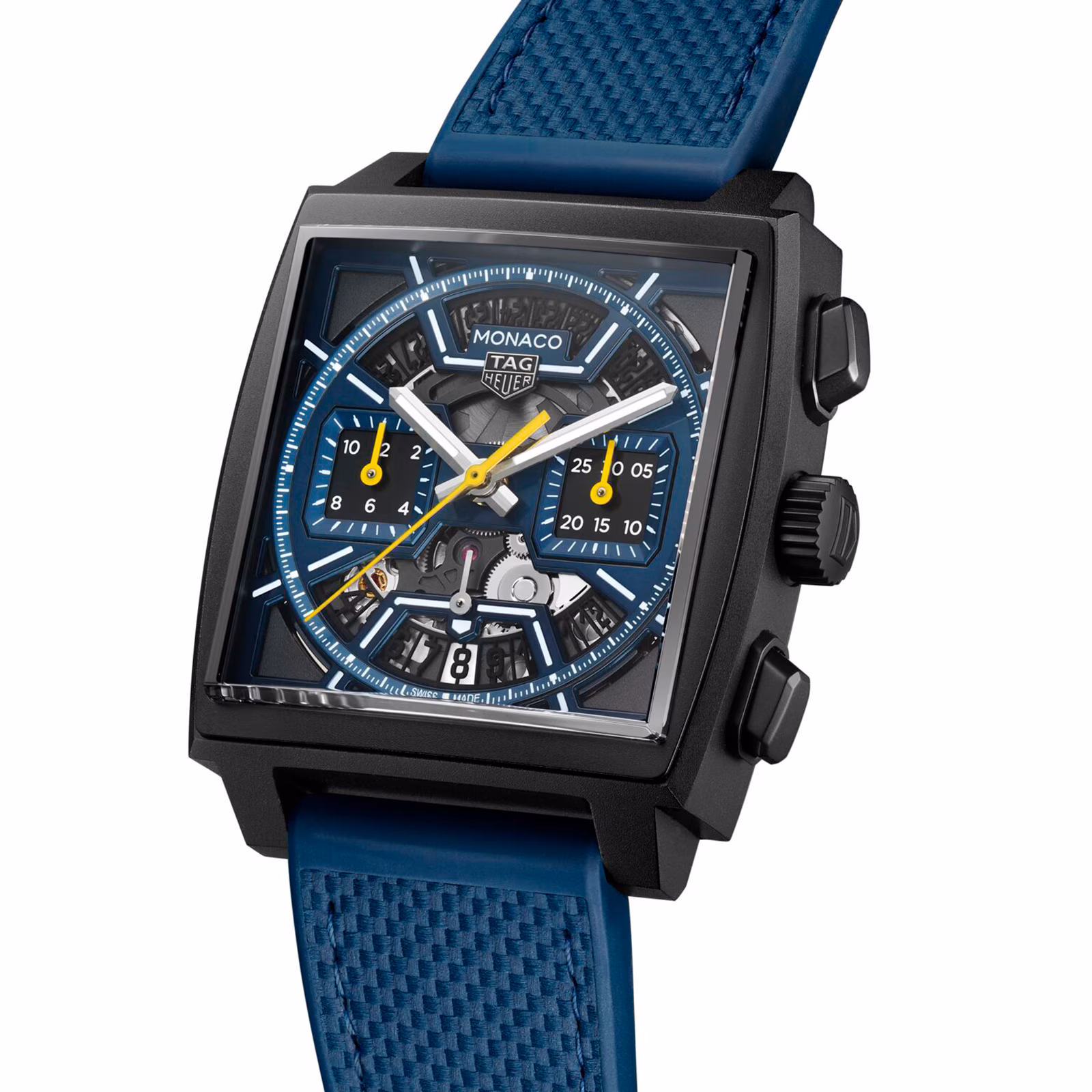 [2026 Mirror Grade]TAG Heuer Monaco Skeleton 39mm Mens Watch Blue CBL2188.FT6261