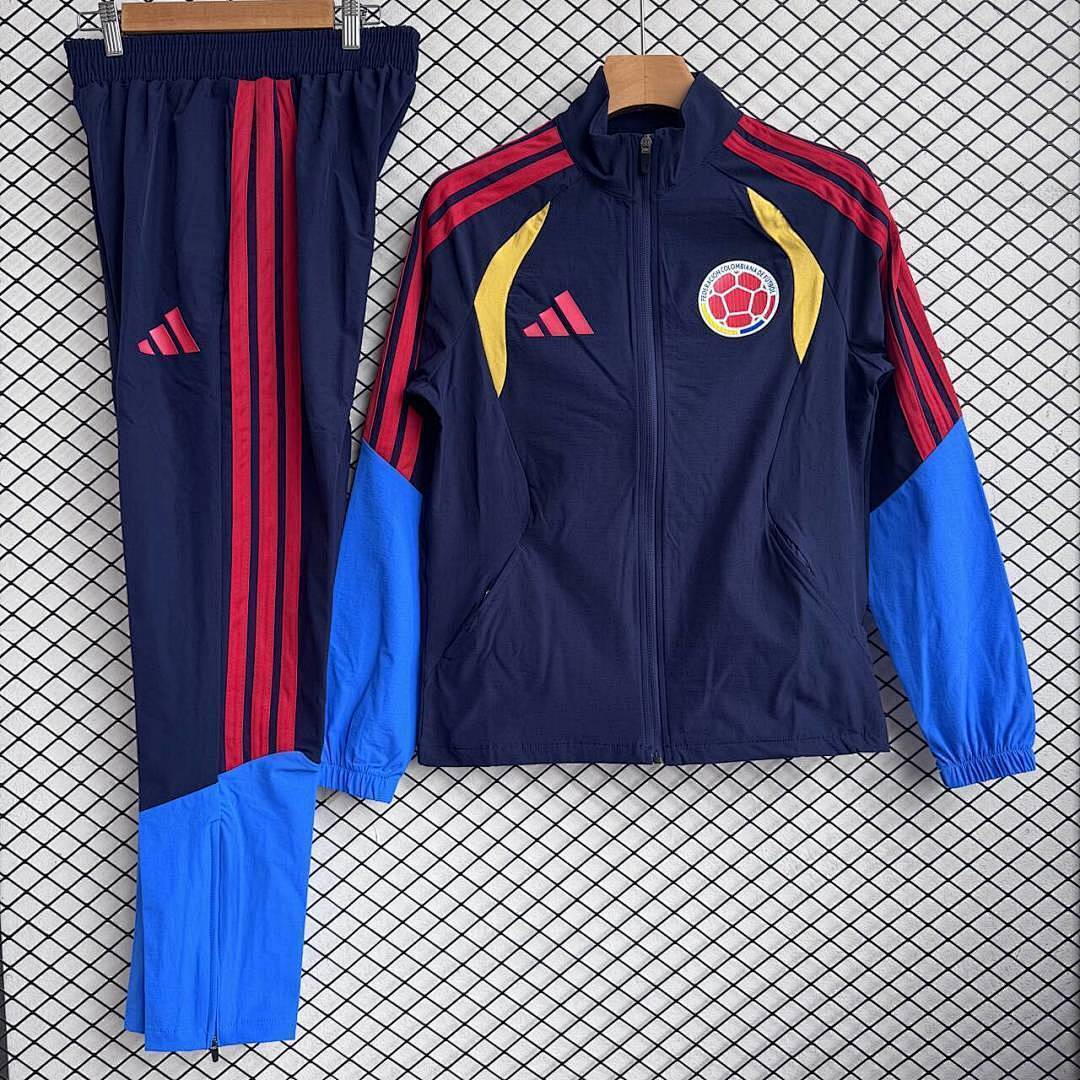 Colombia Windbreaker With Pants Navy 2026 World Cup