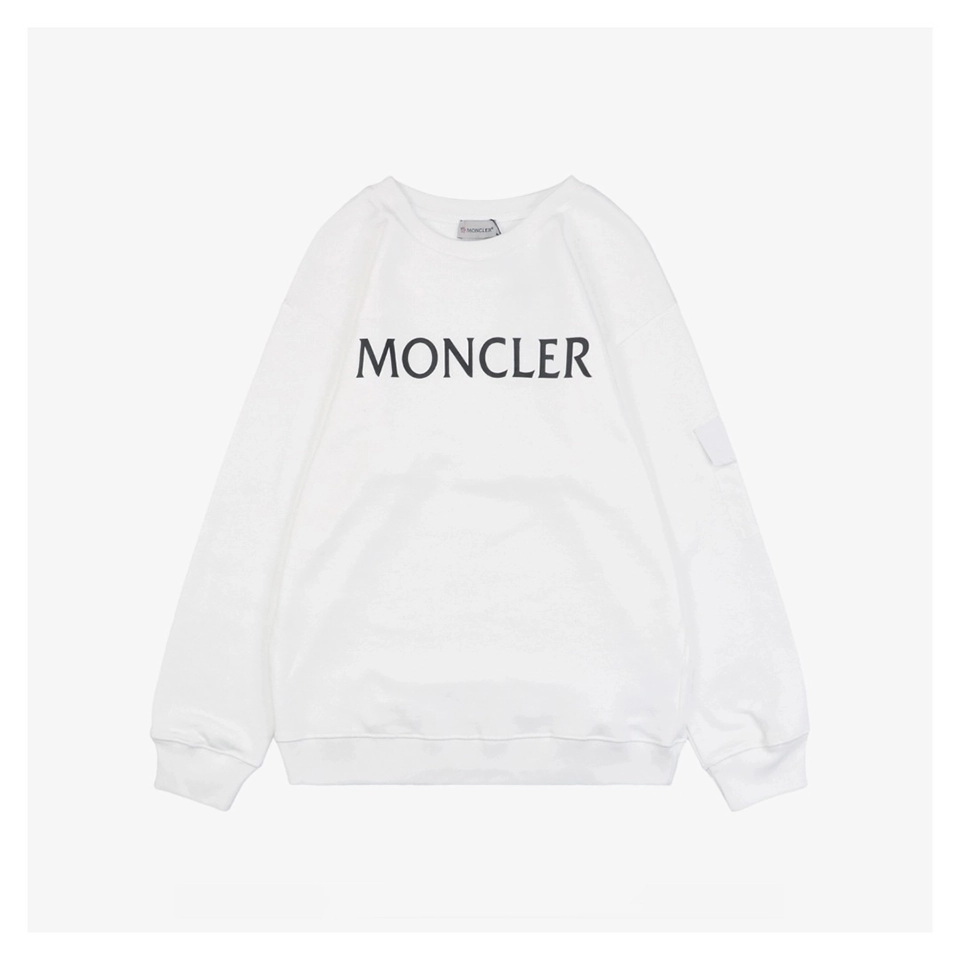 Mxxcler Pocket Sleeve Logo Crewneck Sweatshirt (Black/White)