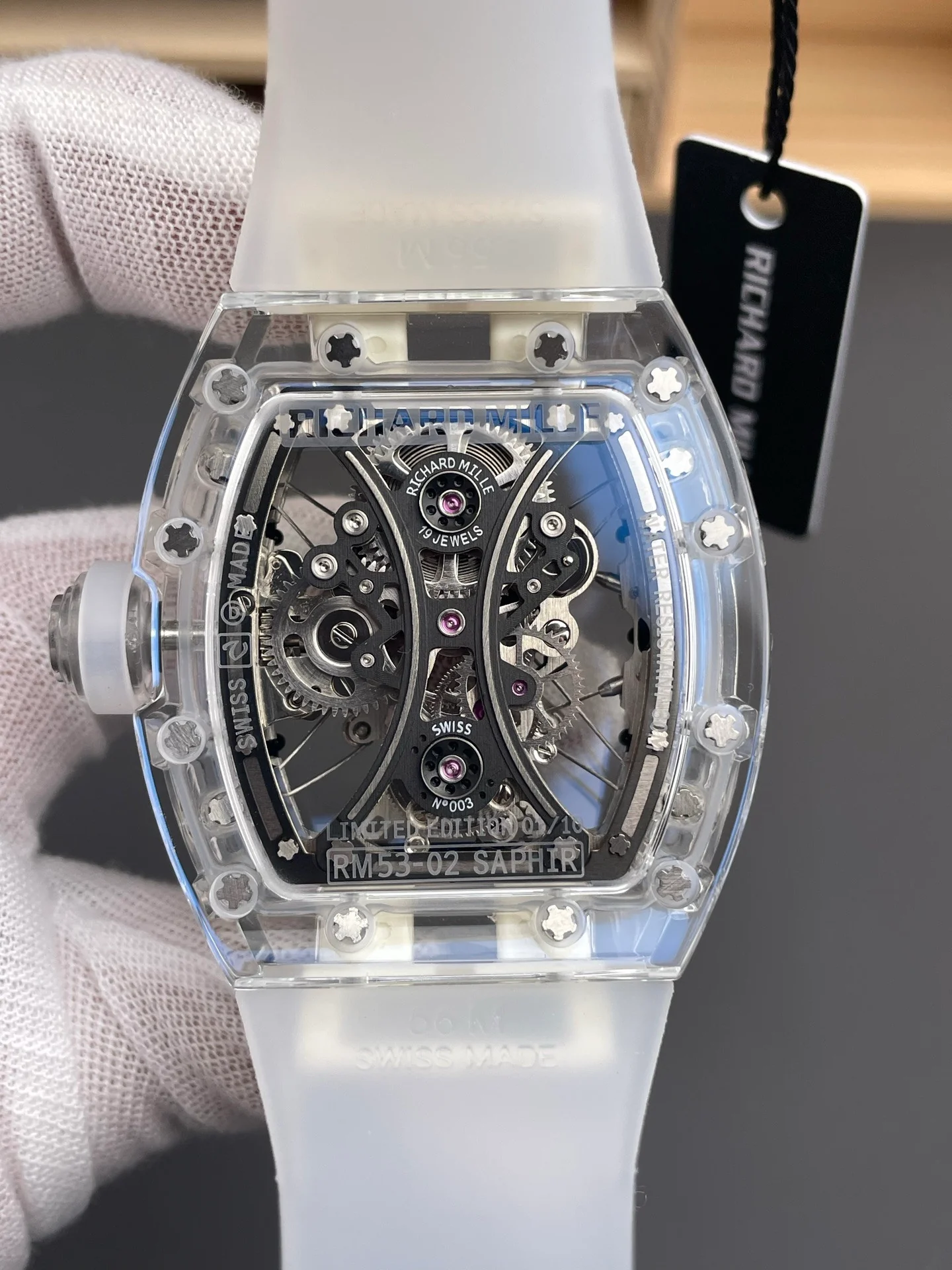 RM53-02 Transparent Sapphire Case