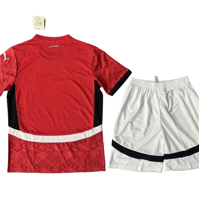2025-26 Egypt Home Kids Football jersey Kit Fan version